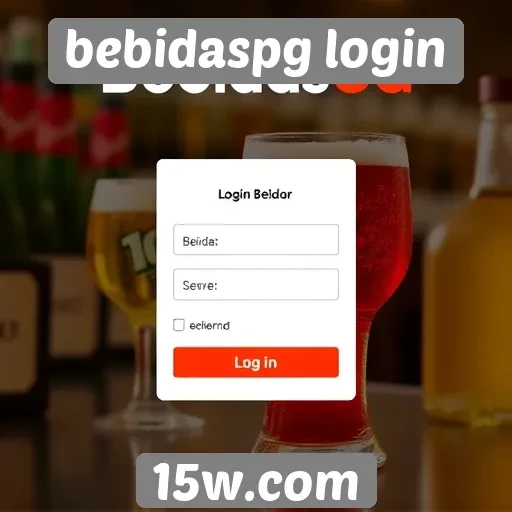 Login no site BebidasPG e suas funcionalidades